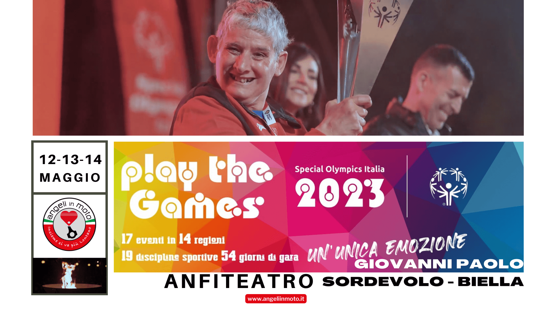 Un riconoscimento speciale: Angeli in Moto invitati ai Play the Games 2023 di Special Olympics